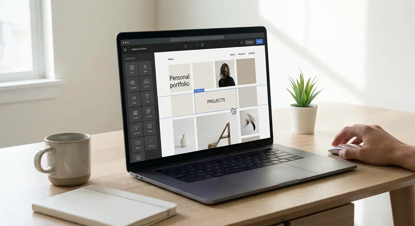 无需编码搭建作品集网站：逐步指南