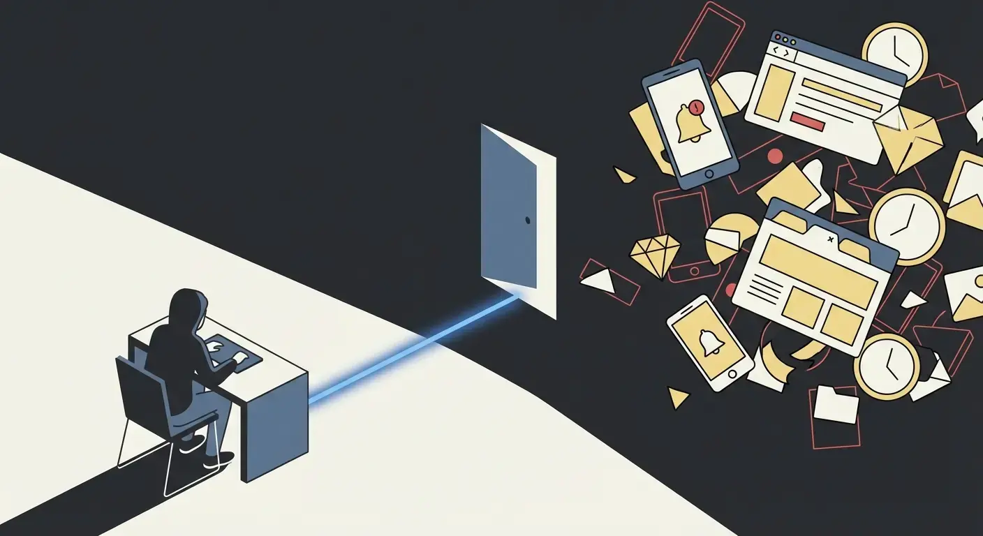 Por que o foco é o mais difícil para fundadores — e a distração vence