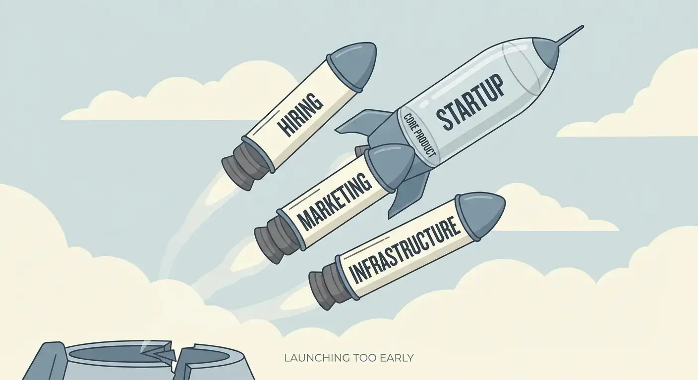 Why Startups Die After Early Wins: The Premature Scaling Trap