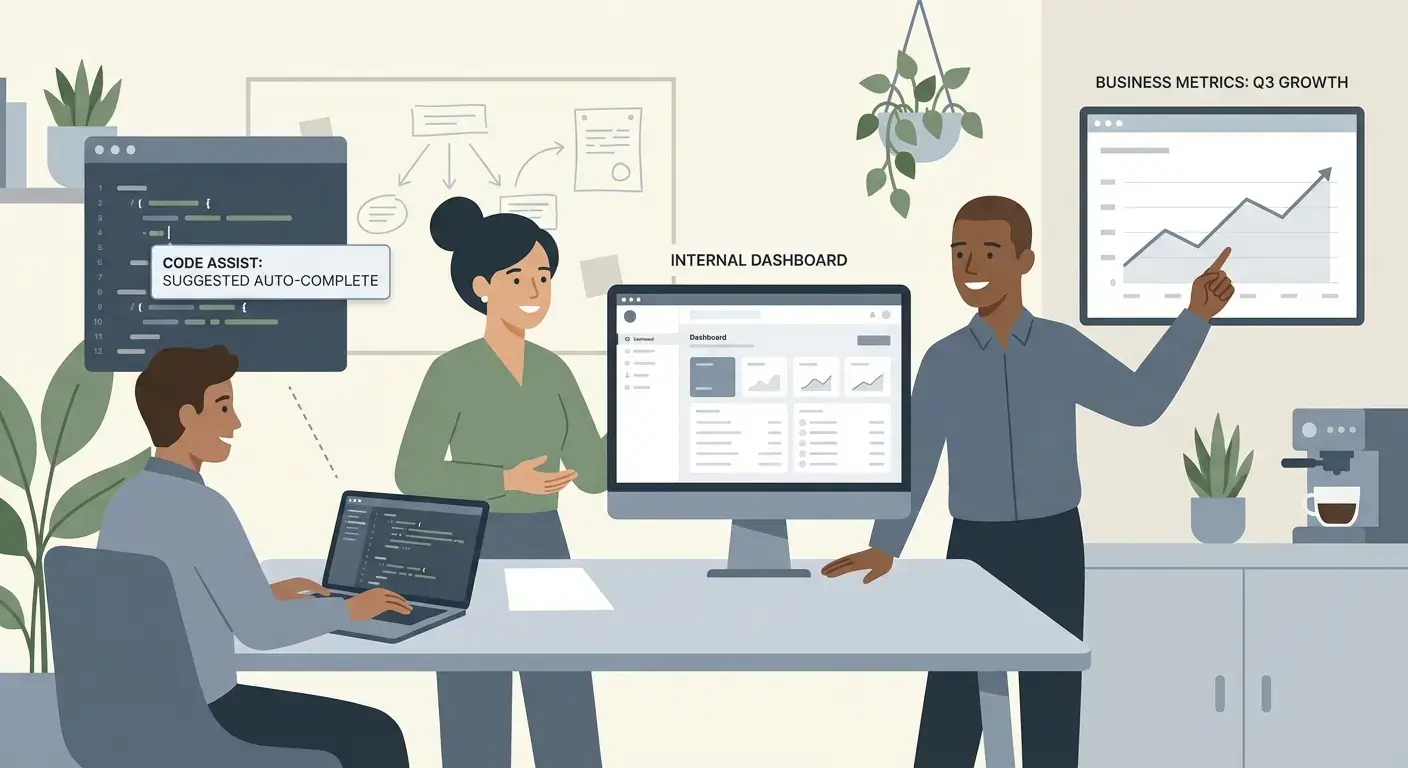 사내 도구: AI 생성 코드를 빠르게 가치로 전환하는 가장 빠른 방법