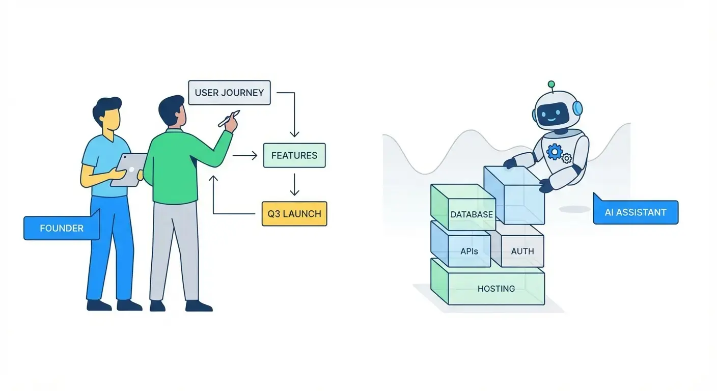 কিভাবে AI ব্যাকএন্ড জটিলতা লুকায় যাতে প্রতিষ্ঠাতারা দ্রুত শিপ করতে পারে