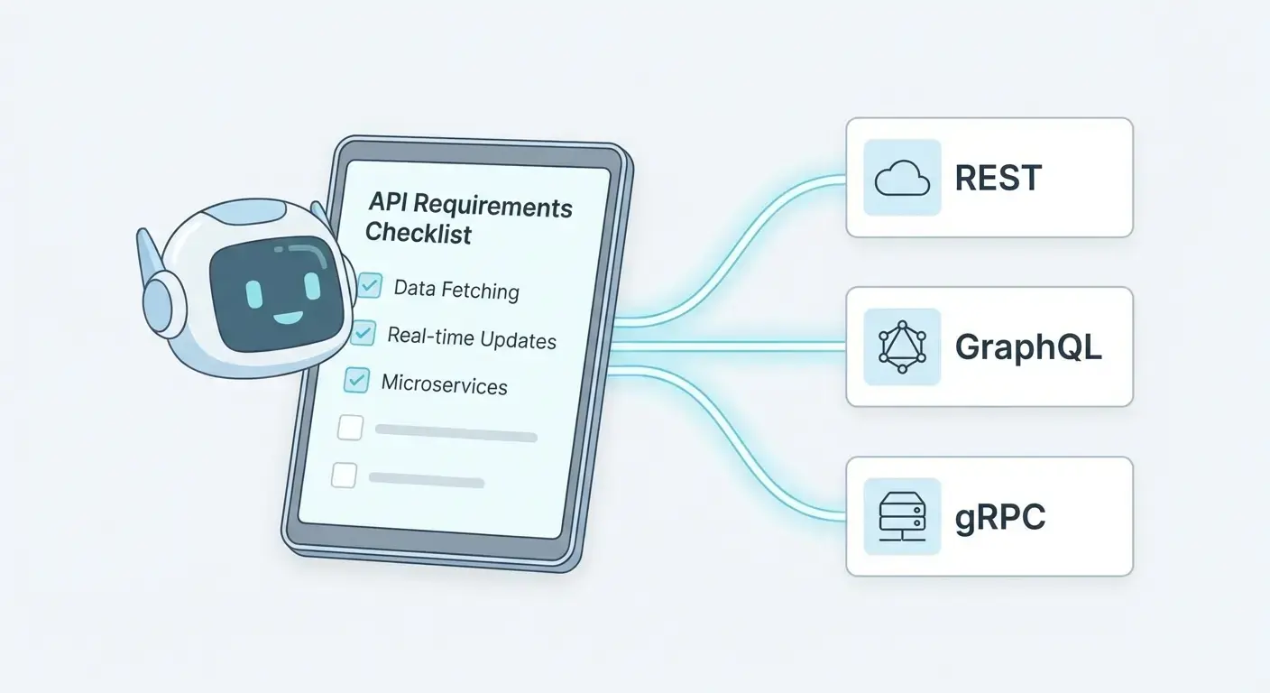 كيف تصمم أدوات الذكاء الاصطناعي واجهات برمجة التطبيقات: اختيار REST أو GraphQL أو gRPC
