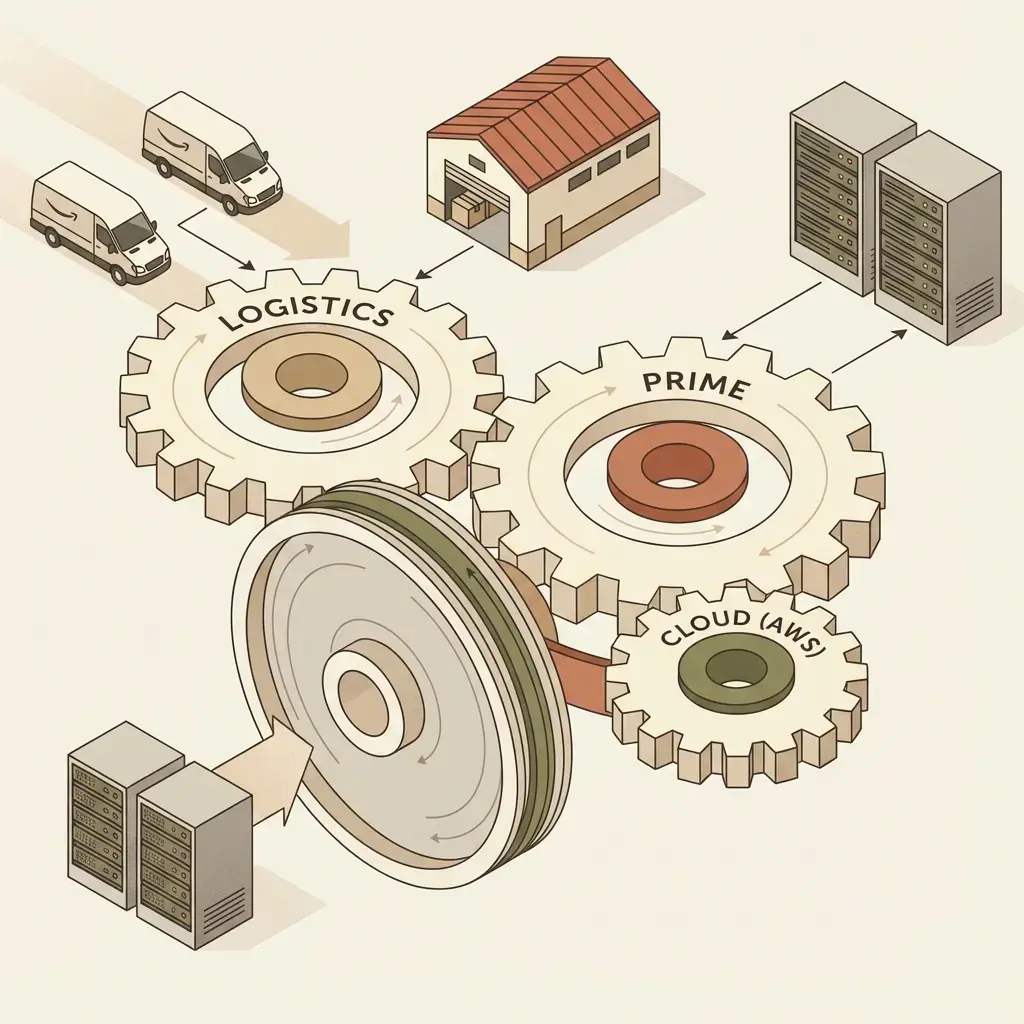 亚马逊的飞轮：物流、Prime 与 AWS 的相互强化