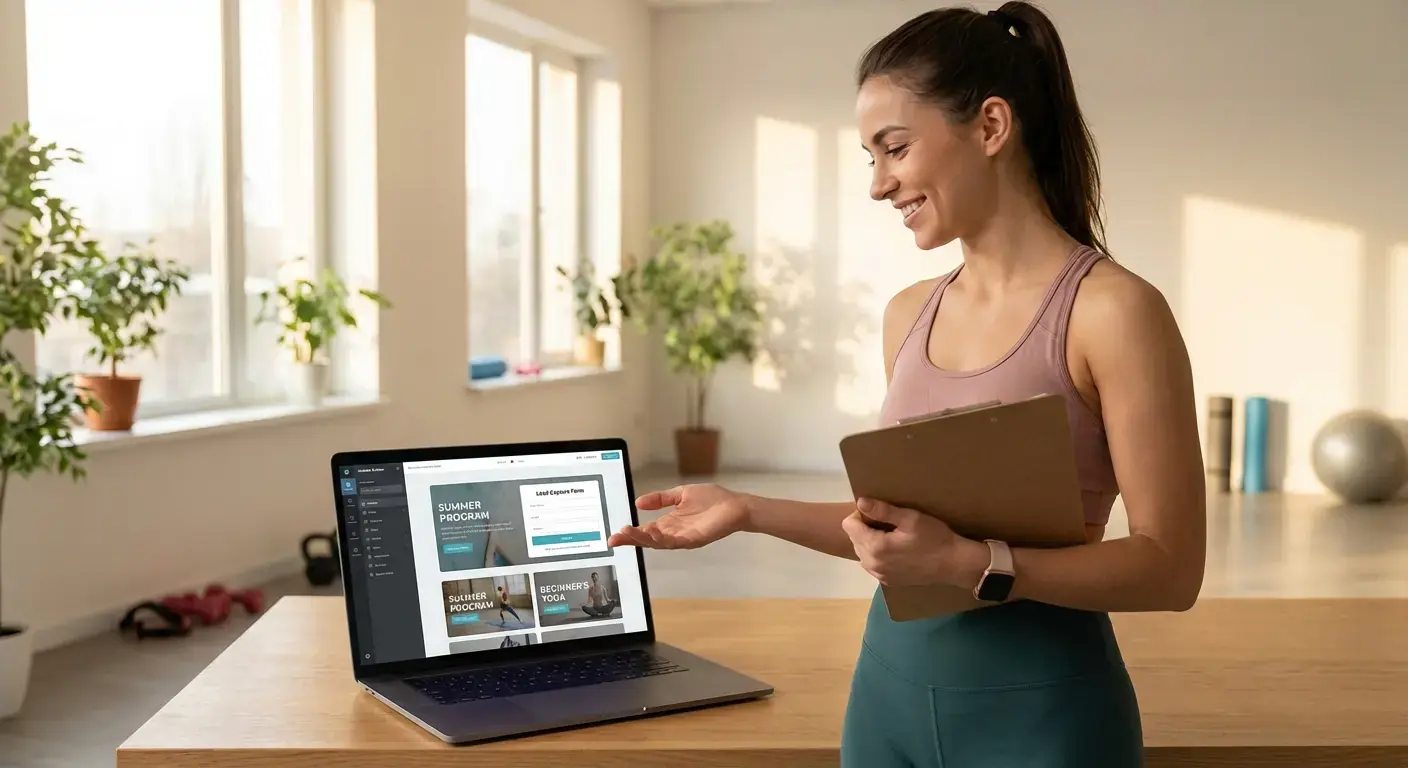 리드를 얻는 피트니스 트레이너 웹사이트 만드는 방법