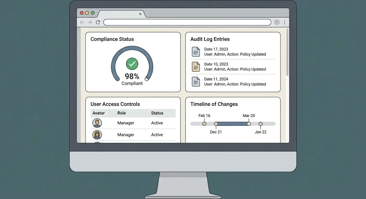 Создание веб‑приложения для управления соответствием и аудиторских следов