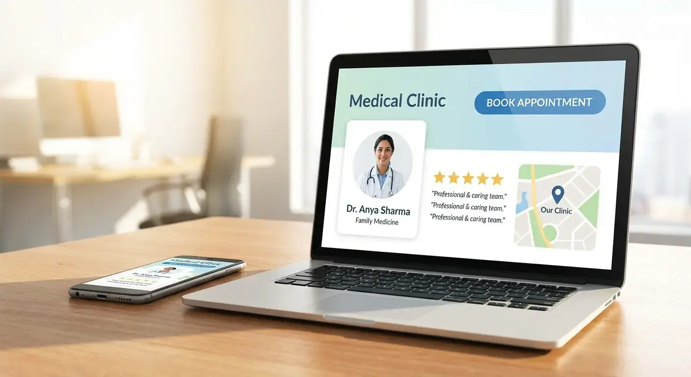 Créer un site local pour un spécialiste médical avec SEO et signaux de confiance