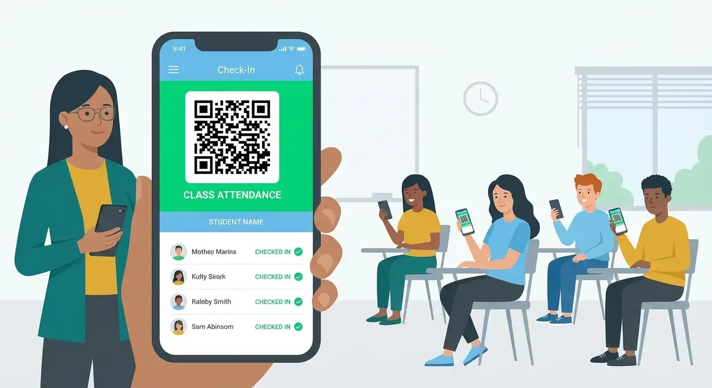 수업 출석 체크인용 모바일 앱 만드는 방법