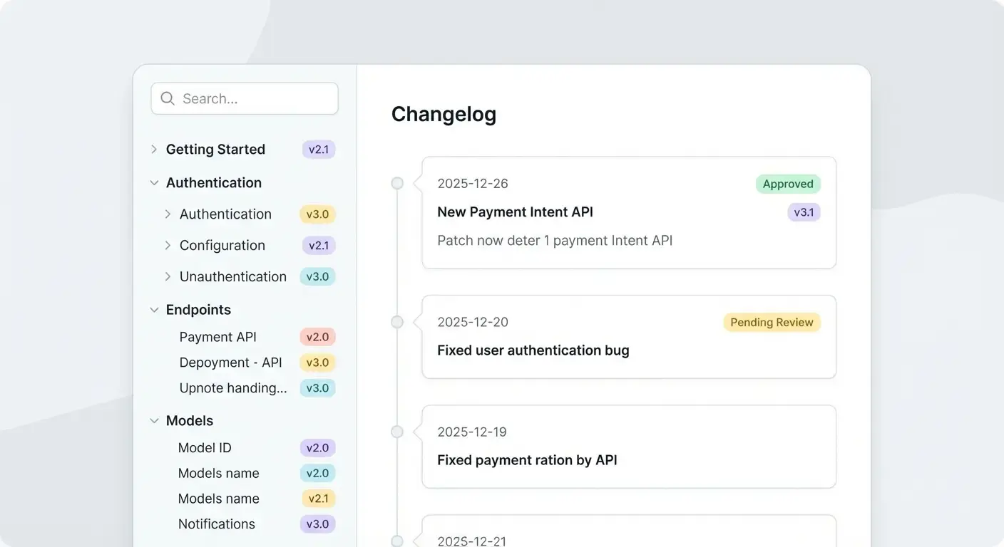 API डॉक्स और चेंजलॉग के लिए वेब ऐप कैसे बनाएं