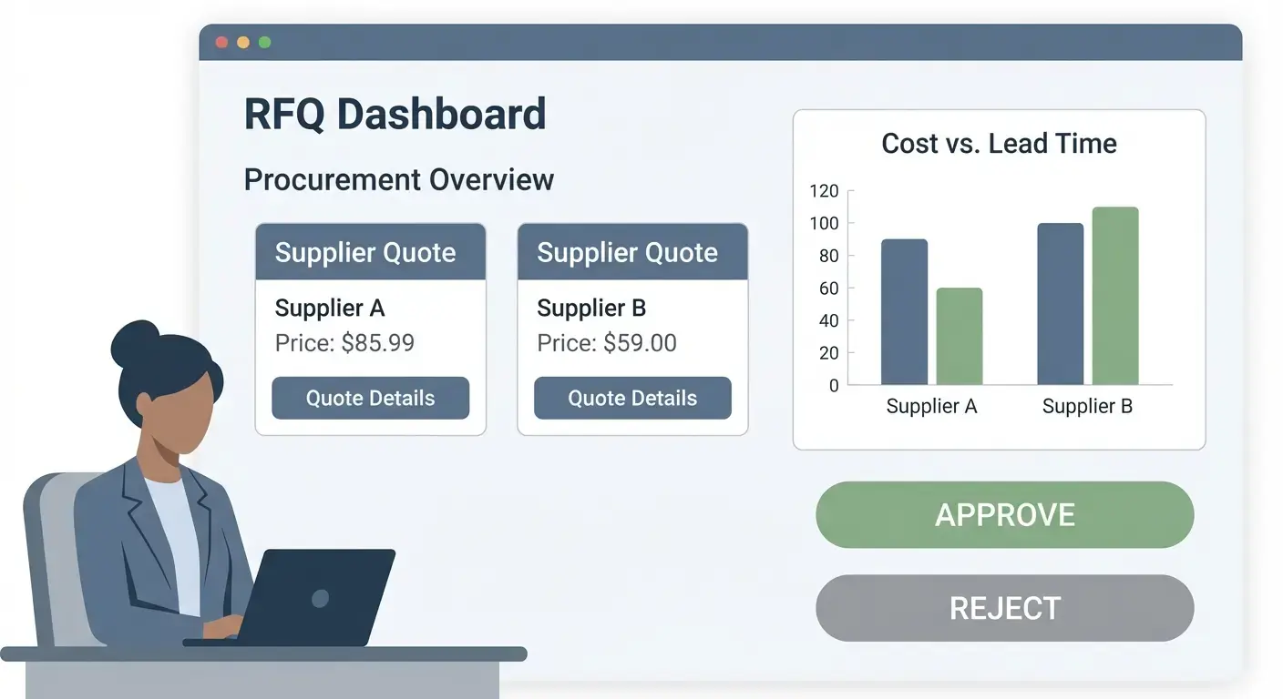 كيفية بناء تطبيق ويب لطلبات عروض الأسعار (RFQ) ومقارنة العروض