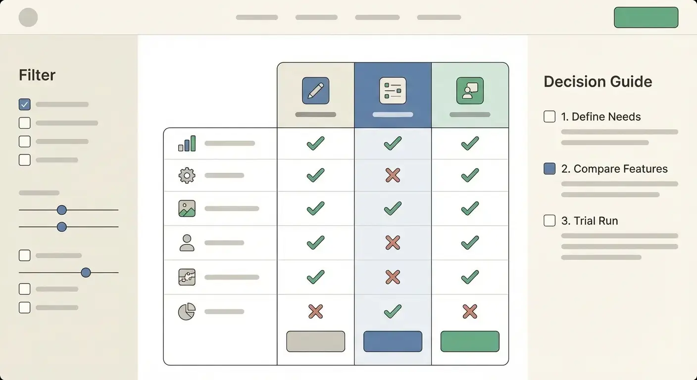 Comment construire un site de comparaison d'outils et un guide de décision
