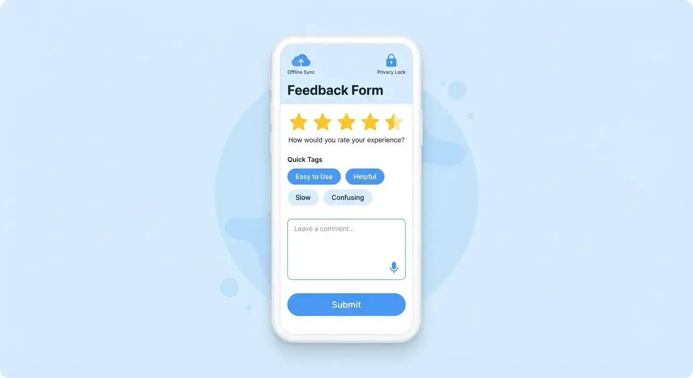ユーザーフィードバックを取得するモバイルアプリの作り方